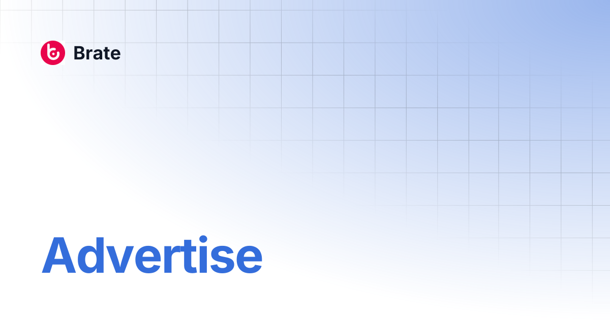 Advertise | Brate